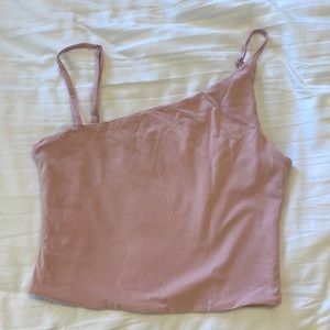 Super down one shoulder tank
